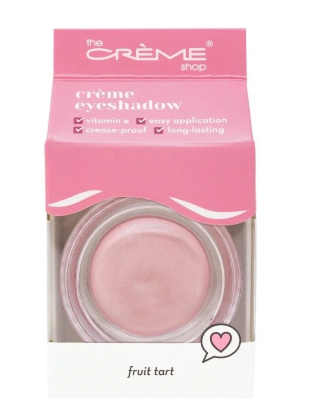 The Crème Shop Crème Eyeshadow in Fruit Tart Pink Shimmer 0.11 oz New in Box
